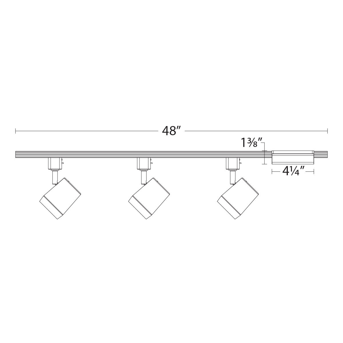 Ocularc 7011, 5CCT 3 Light LED Track Kit, 3075 Lumens, Halo, Black - Bees Lighting