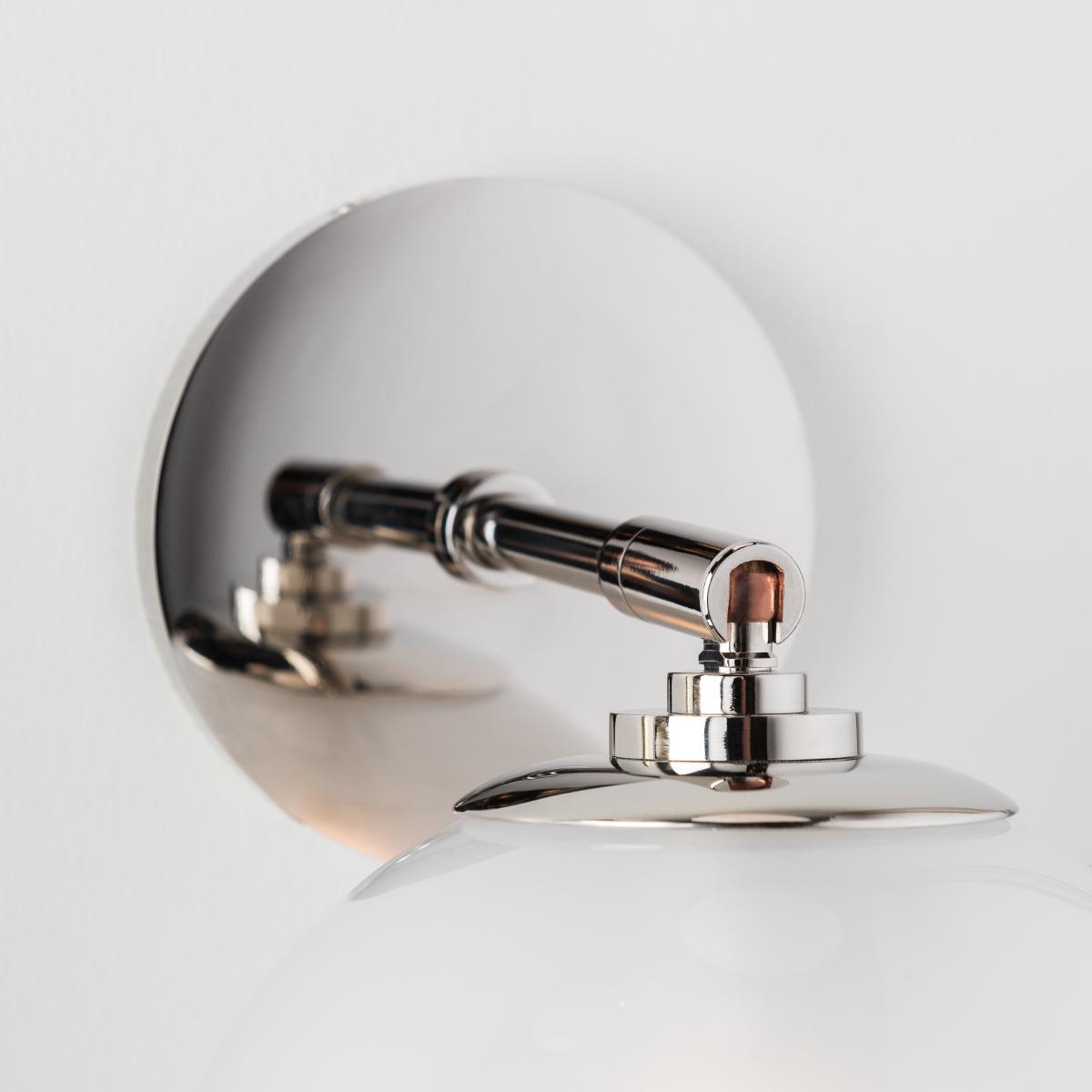 Tilly 9 in. LED Armed Sconce Polished Nickel finish - Bees Lighting