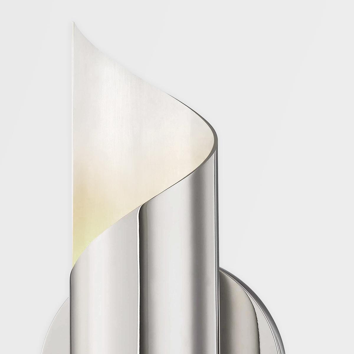 Evie 10 in. LED Wall Light Polished Nickel finish - Bees Lighting