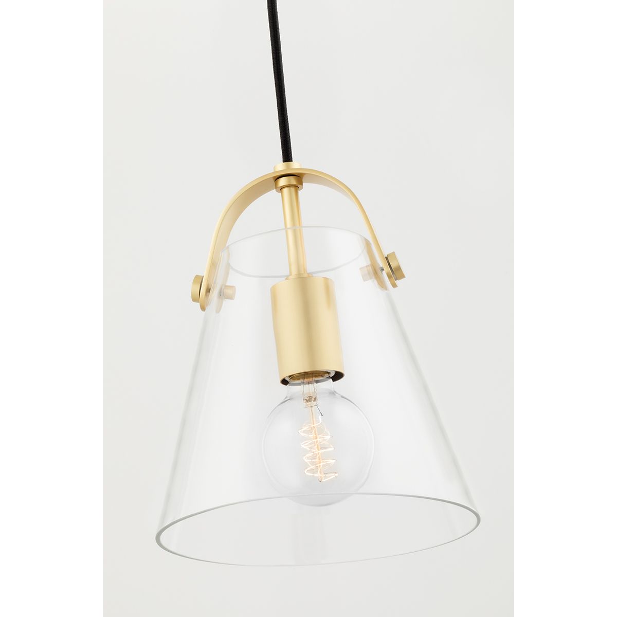 Karin 13" Pendant Light Brass Finish - Bees Lighting