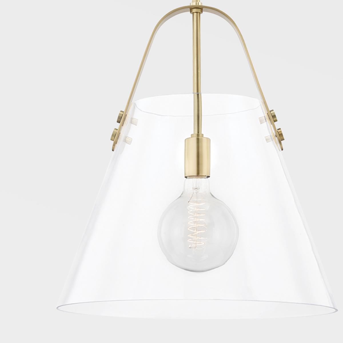 Karin 17" Pendant Light Brass Finish - Bees Lighting