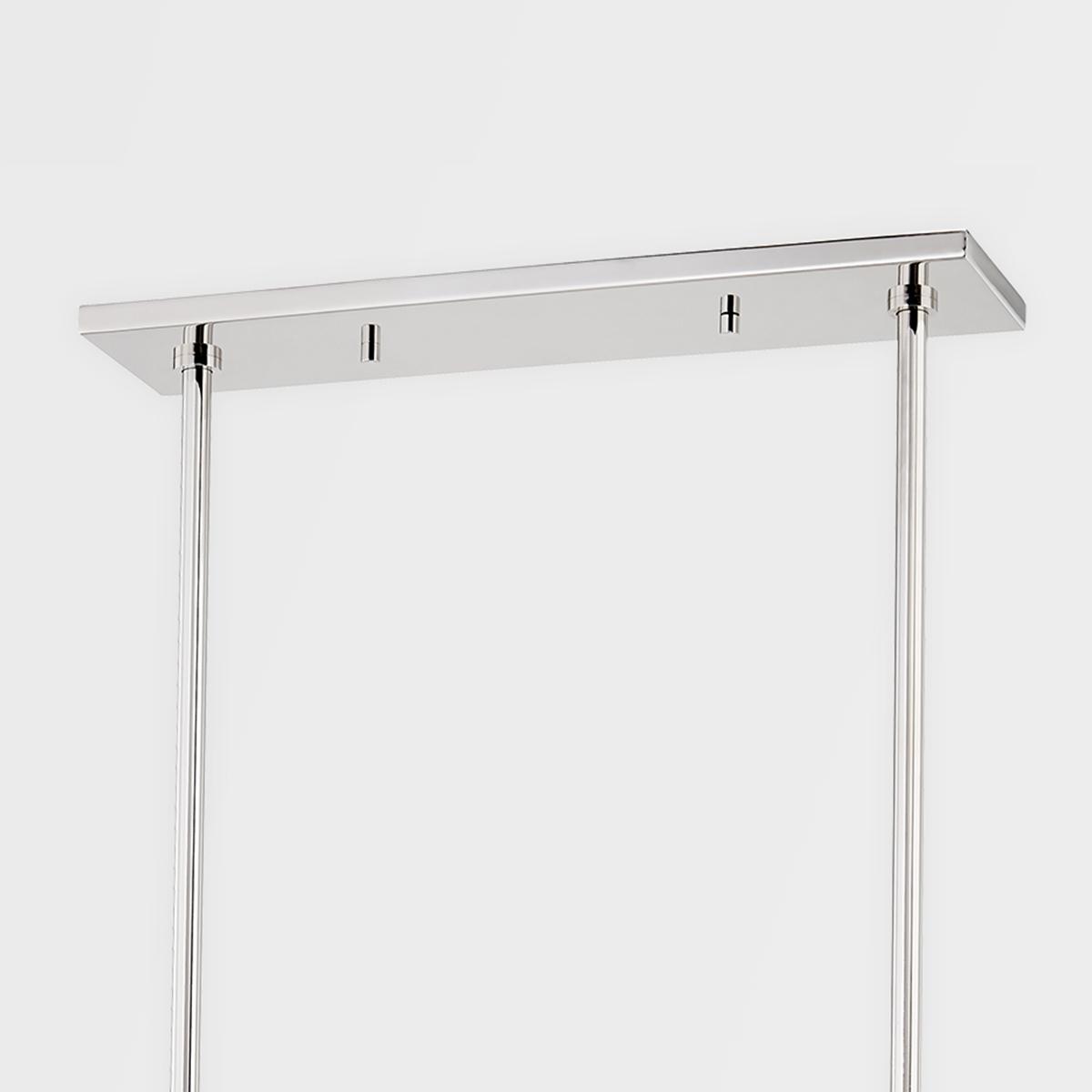 Karin 44 in. 3 Lights Pendant Light Polished Nickel Finish - Bees Lighting