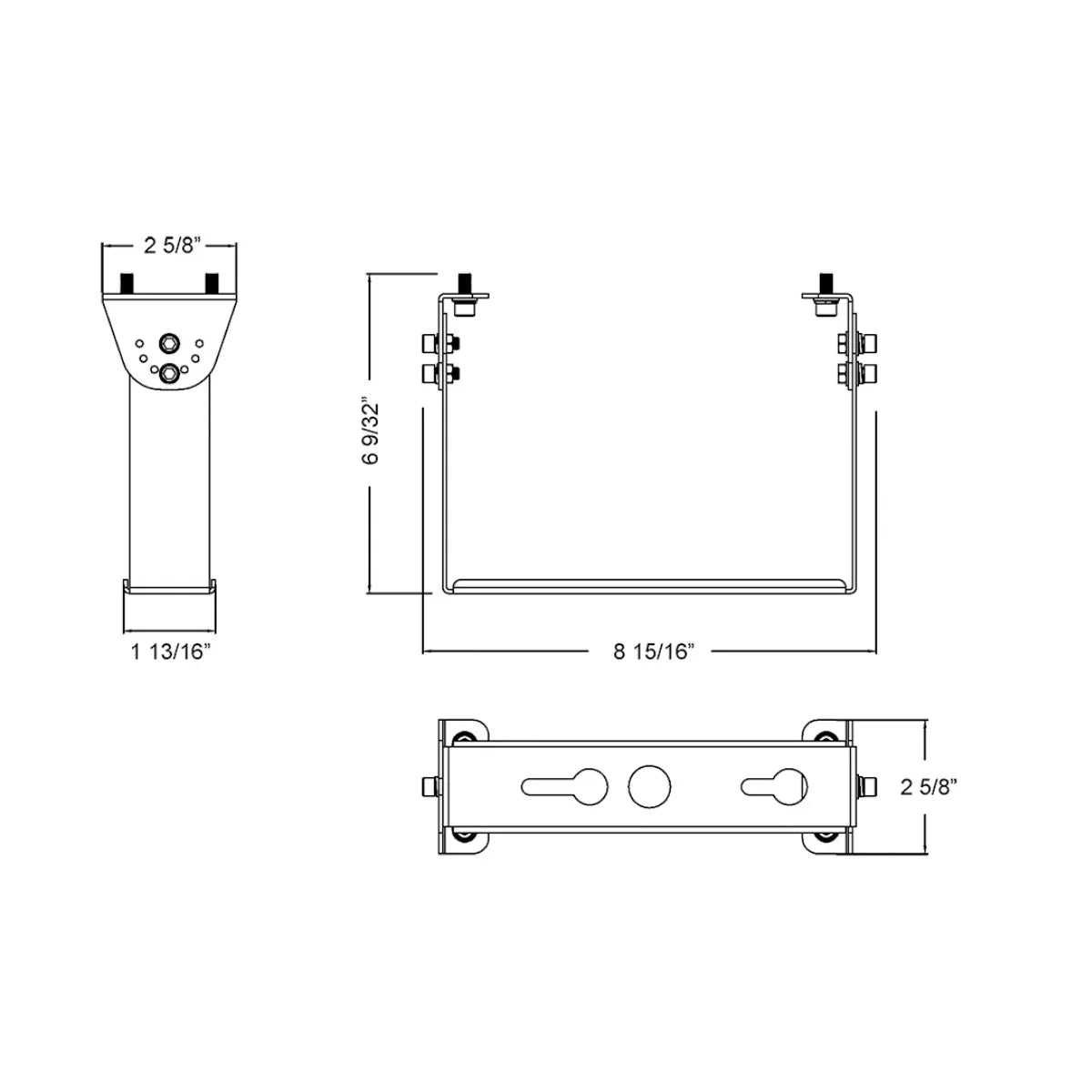 Yoke Surface Mount For H17 High Bay Fixtures - Bees Lighting