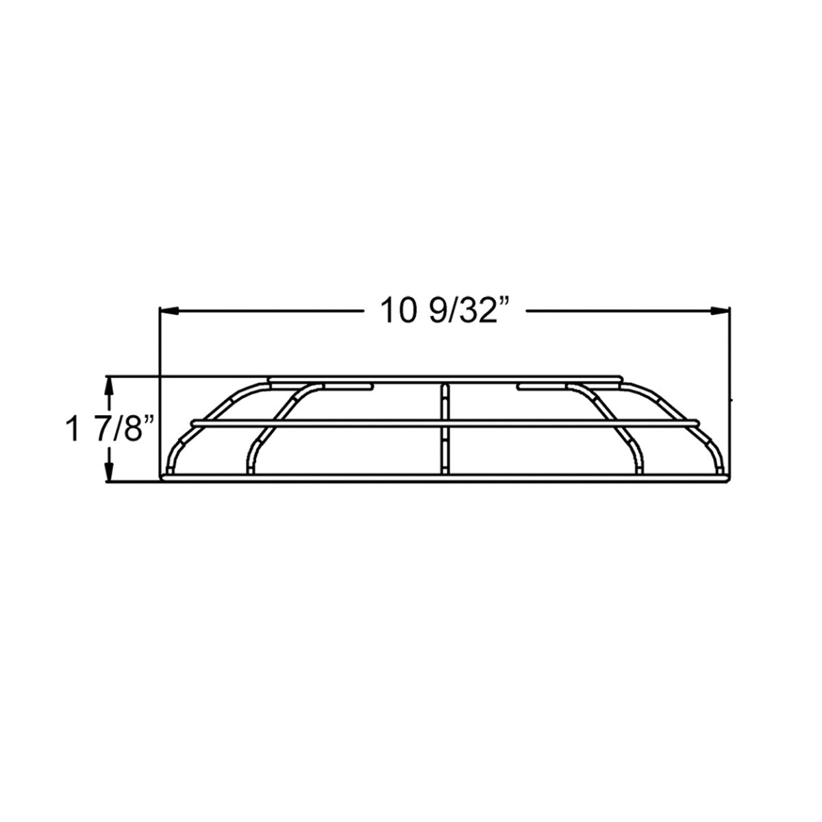Wire Guard, RAB H17 High Bay, White Finish - Bees Lighting