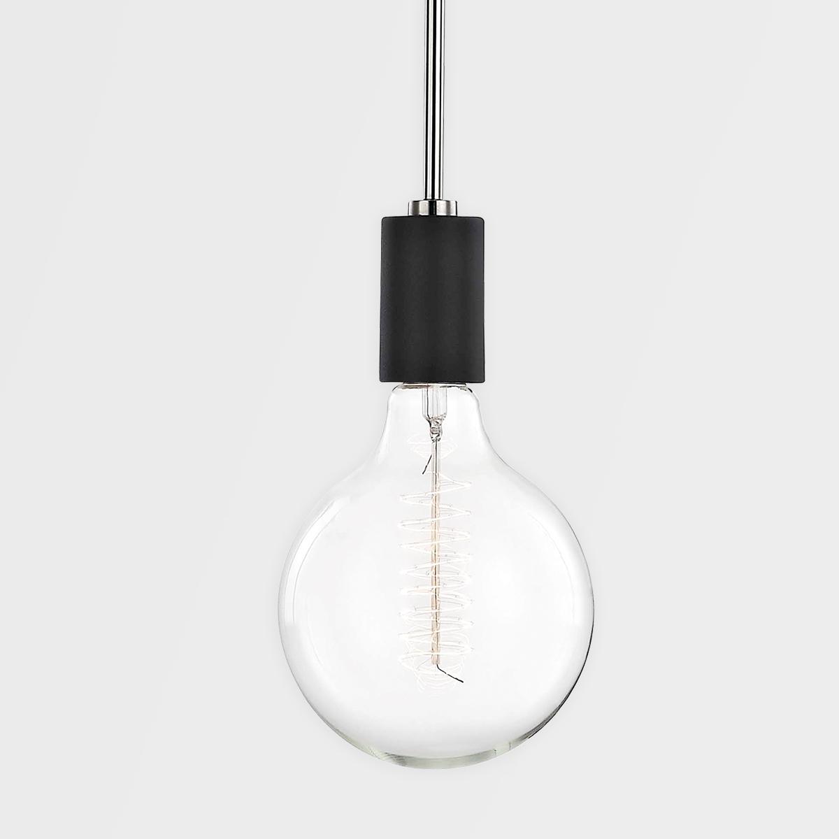 Asrid 2 Lights Armed Sconce Polished Nickel & Black Finish - Bees Lighting