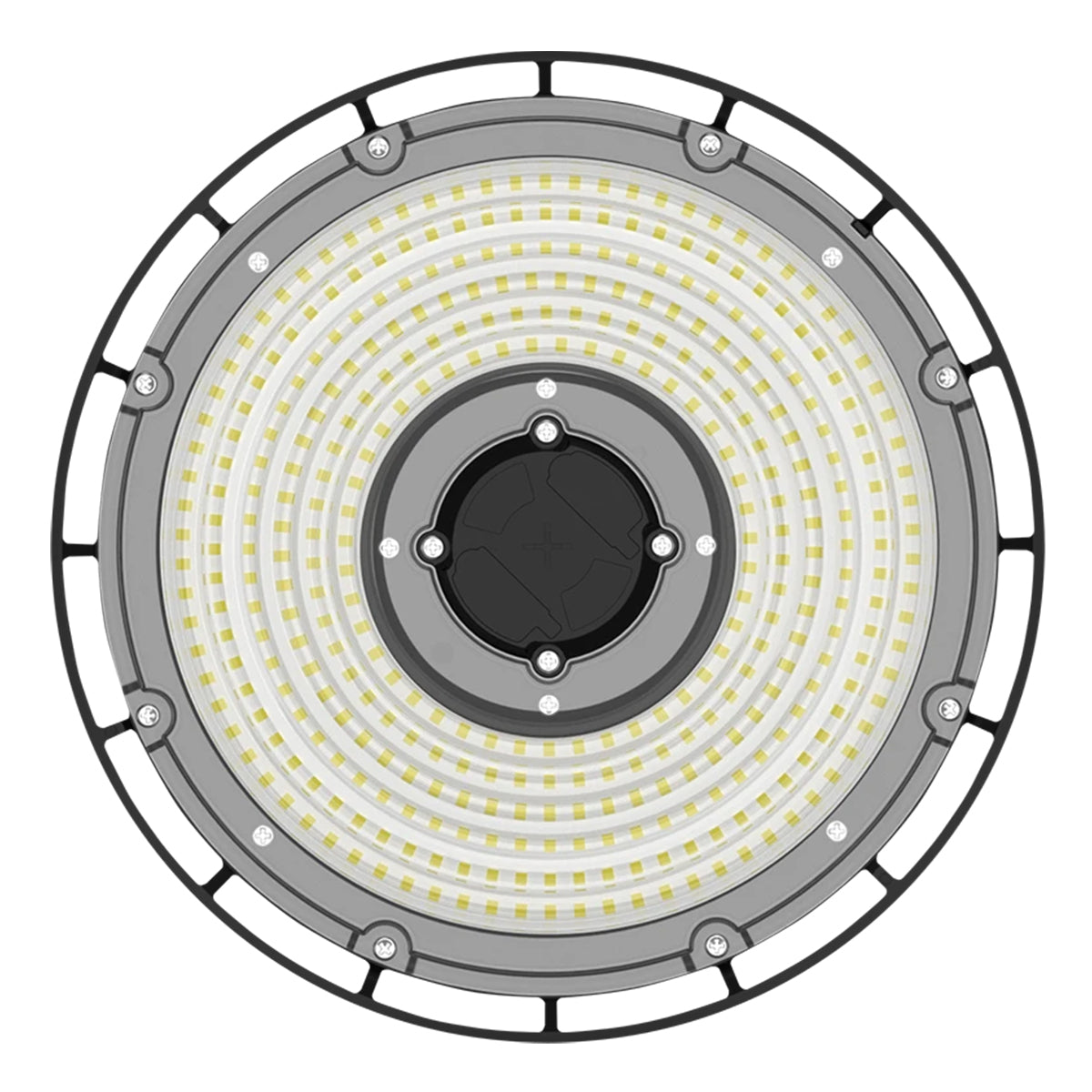 High Bay UFO LED Light, 15000 Lumens, 60/80/100W, 30K/40K/50K, 120/277V, Black - Bees Lighting