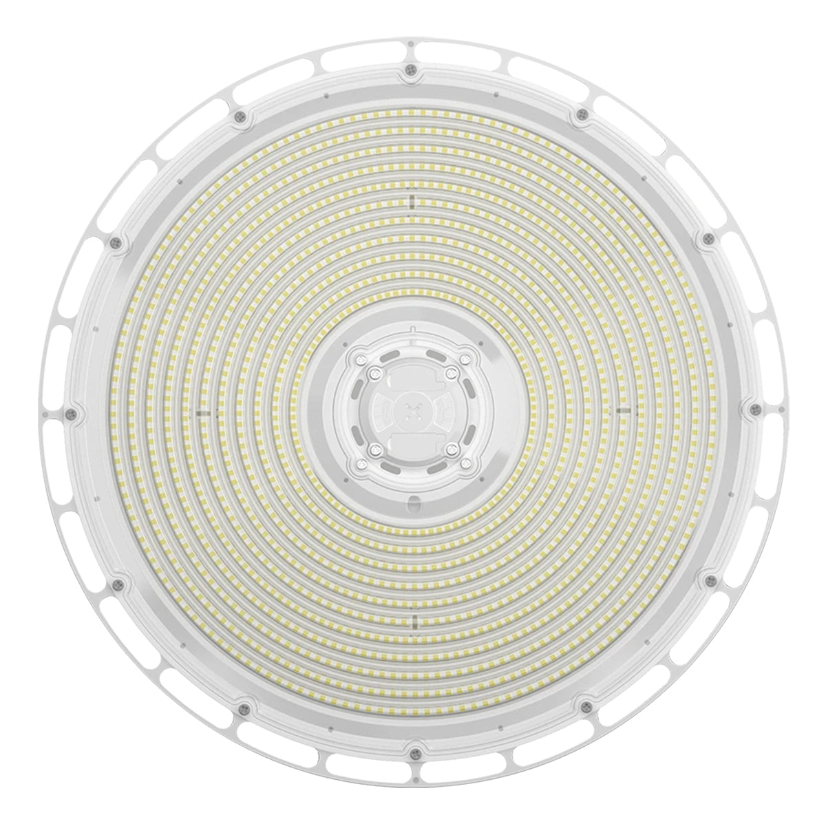 High Bay UFO LED Light, 79000 Lumens, 300/400/500W, 30K/40K/50K, 480V, White - Bees Lighting
