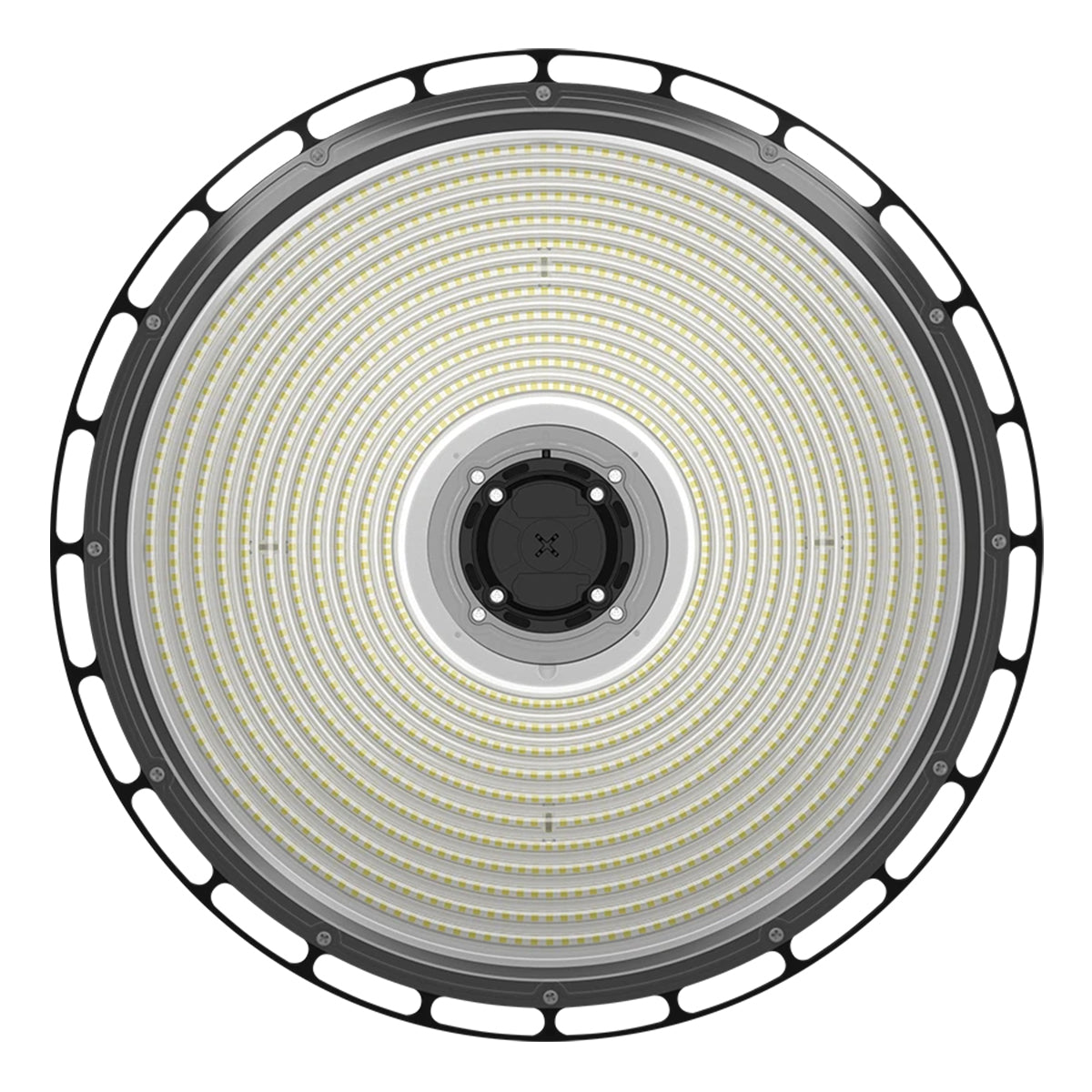 High Bay UFO LED Light, 79000 Lumens, 300/400/500W, 30K/40K/50K, 480V, Black - Bees Lighting