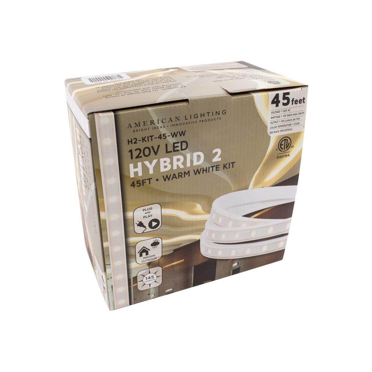 Hybrid 2 120V LED Strip Light Kit, 145 Lumens per Ft, 2700K - Bees Lighting