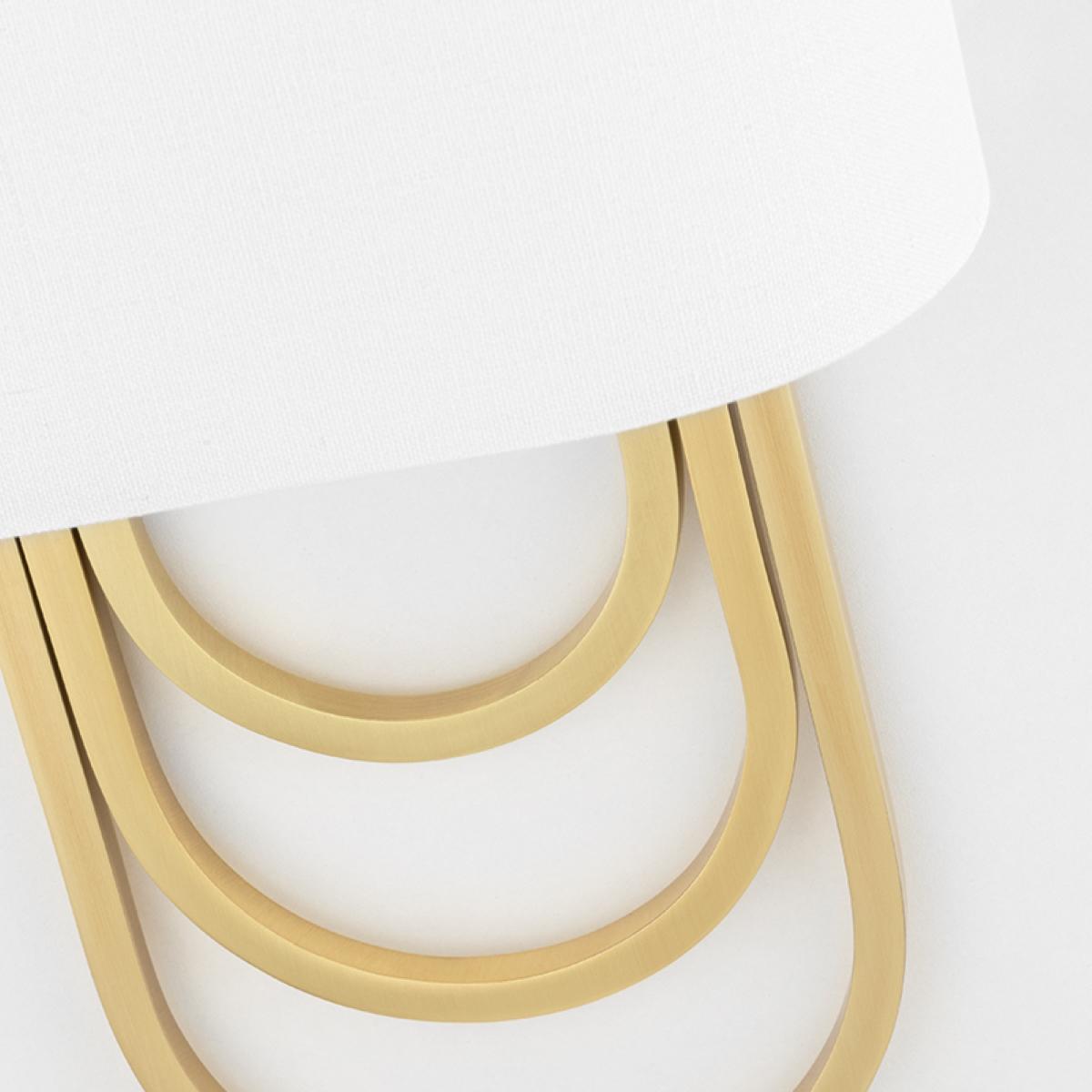 Farah 14 In. 2 Lights Wall Light Brass Finish - Bees Lighting