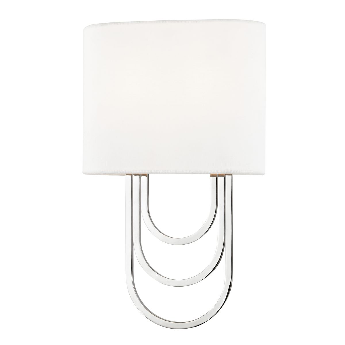 Farah 14 In. 2 Lights Wall Light Polished Nickel Finish - Bees Lighting