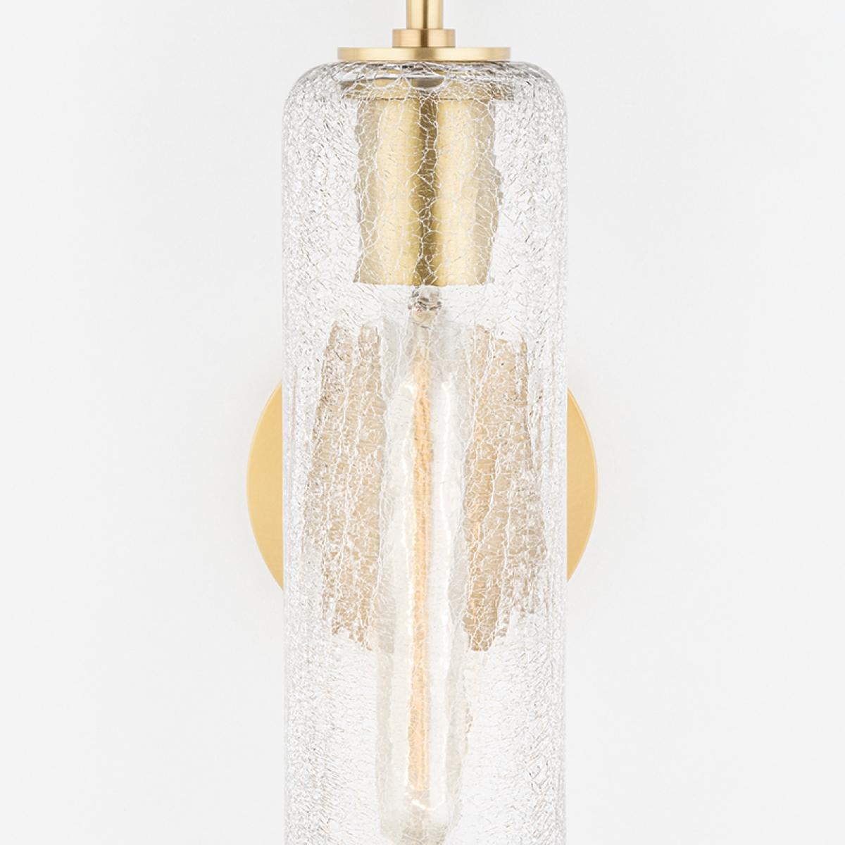 Skye 19 in. Armed Sconce Aged Brass finish - Bees Lighting