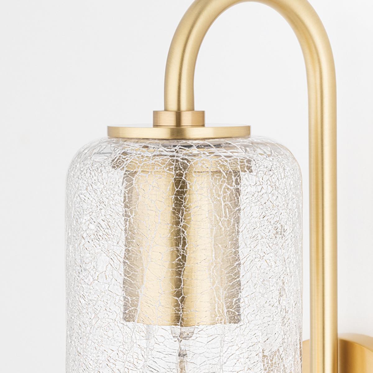 Skye 19 in. Armed Sconce Aged Brass finish - Bees Lighting