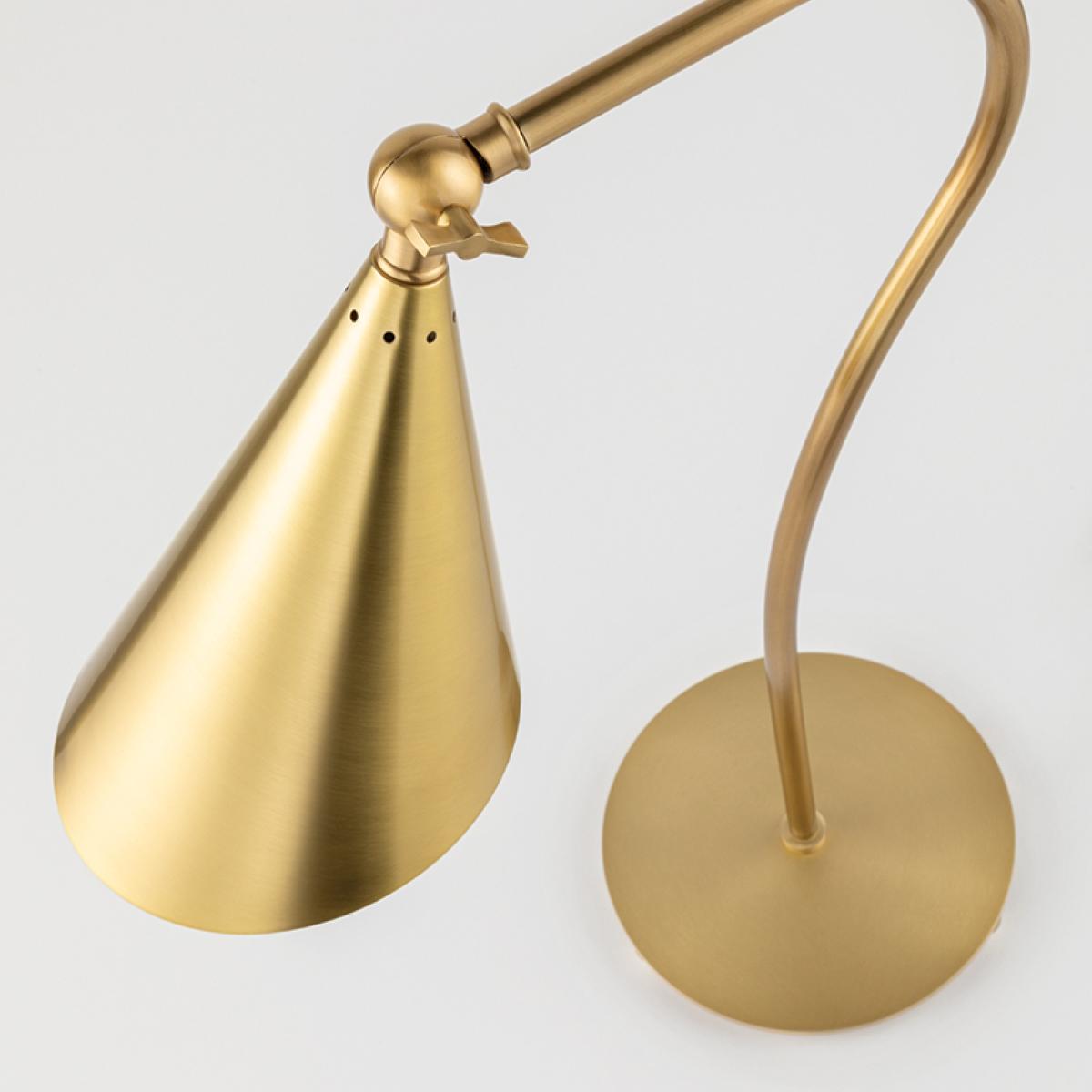 Lupe 12 in. Armed Sconce Brass finish - Bees Lighting