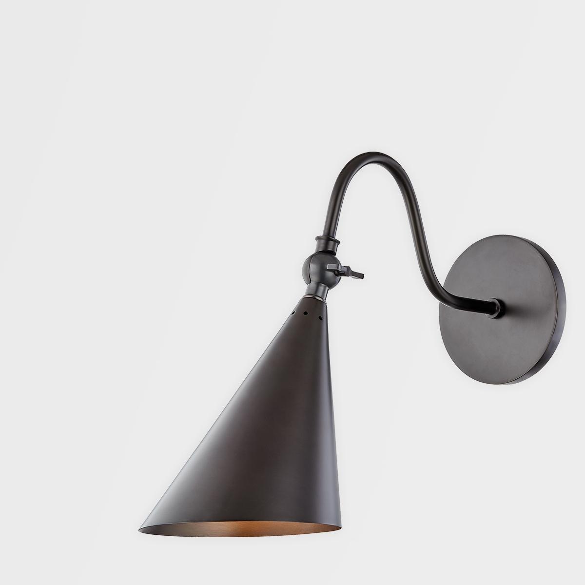 Lupe 12 in. Armed Sconce Old Bronze finish - Bees Lighting