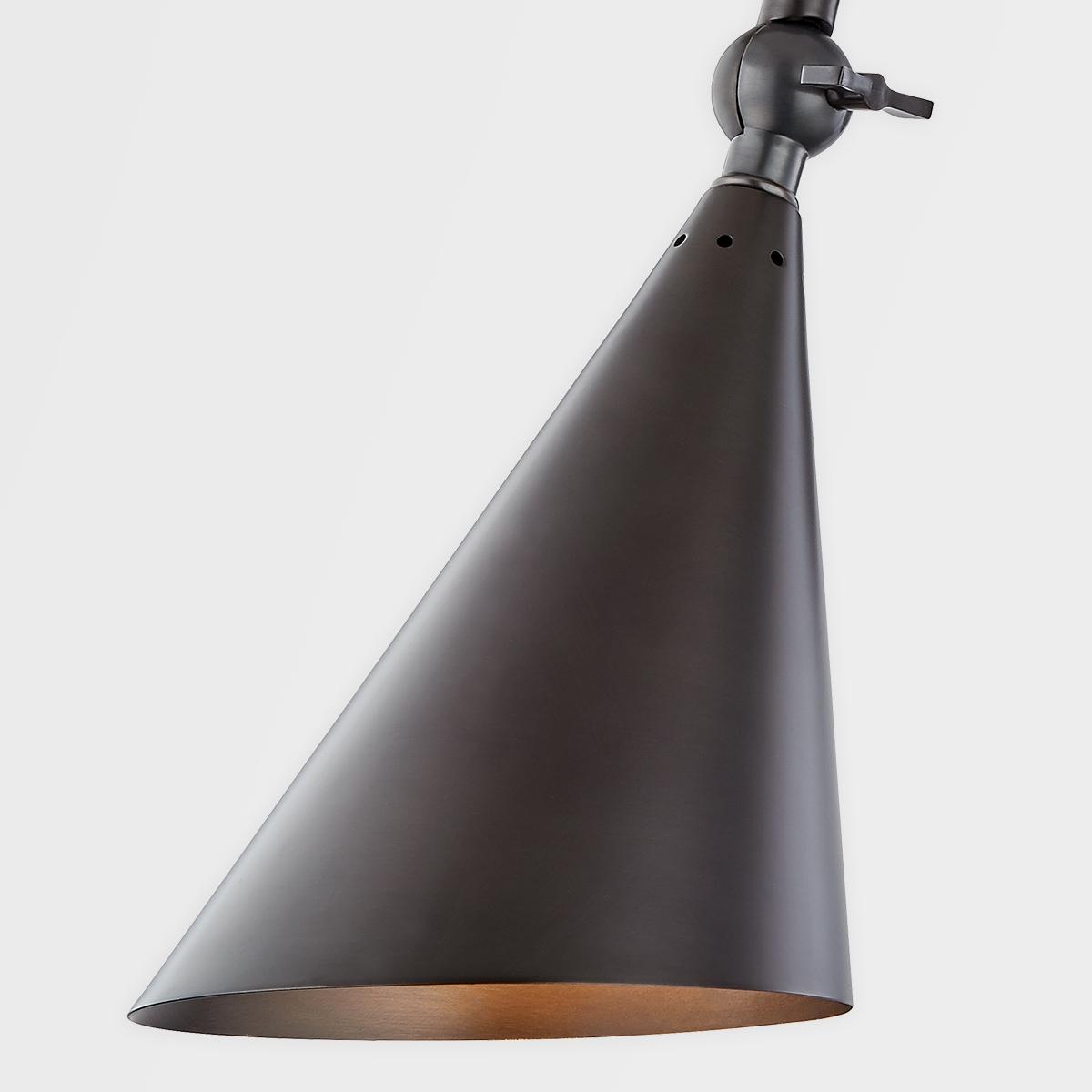 Lupe 12 in. Armed Sconce Old Bronze finish - Bees Lighting