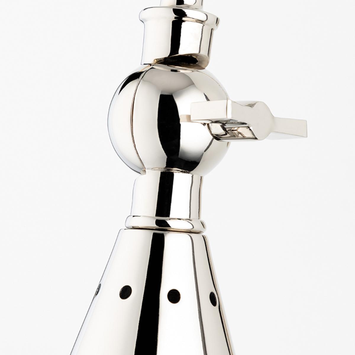 Lupe 12 in. Armed Sconce Polished Nickel finish - Bees Lighting
