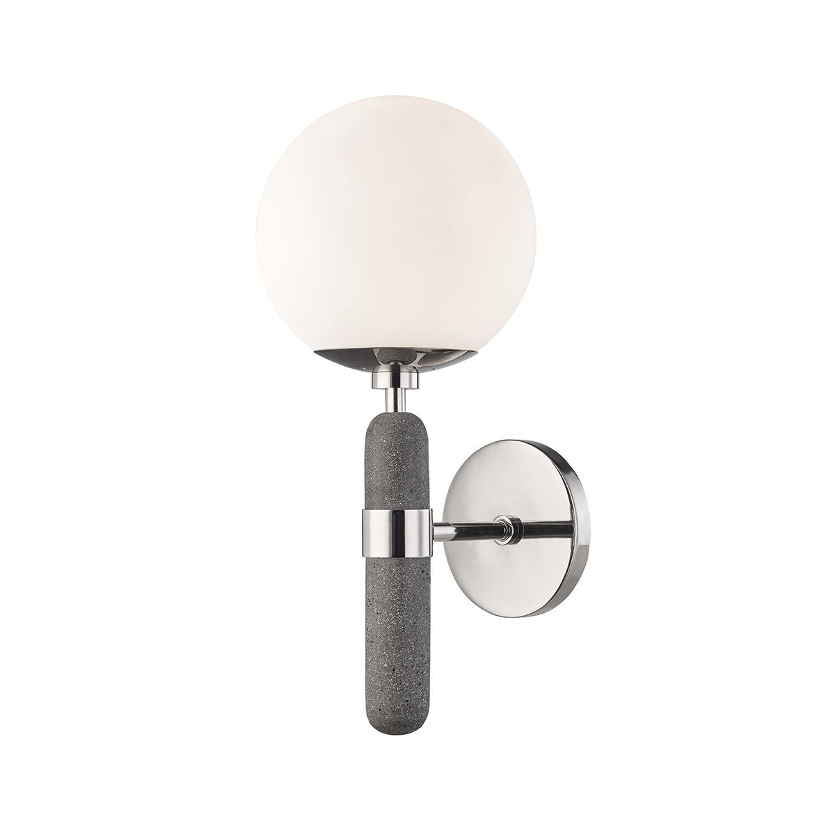 Brielle 16 in. Armed Sconce Polished Nickel finish - Bees Lighting