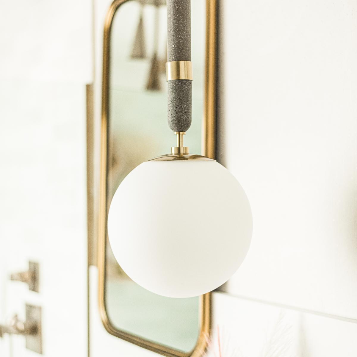 Brielle 10 in. Pendant Light Brass Finish - Bees Lighting