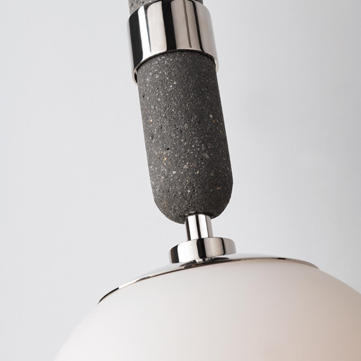 Brielle 10 in. Pendant Light Polished Nickel Finish - Bees Lighting