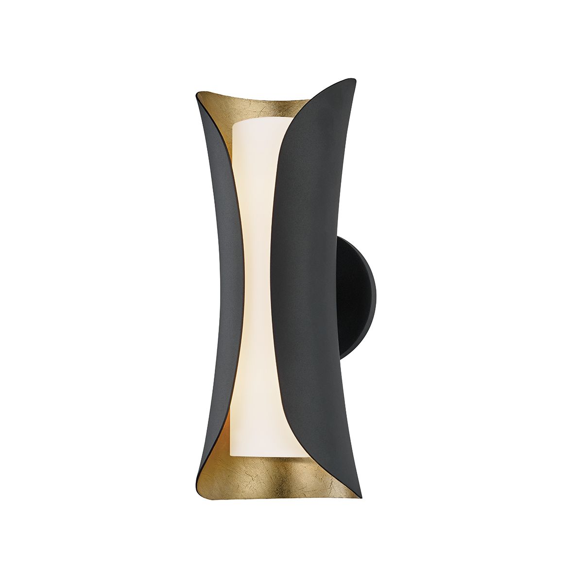 Josie 14 In. Wall Light Black & Gold Finish - Bees Lighting