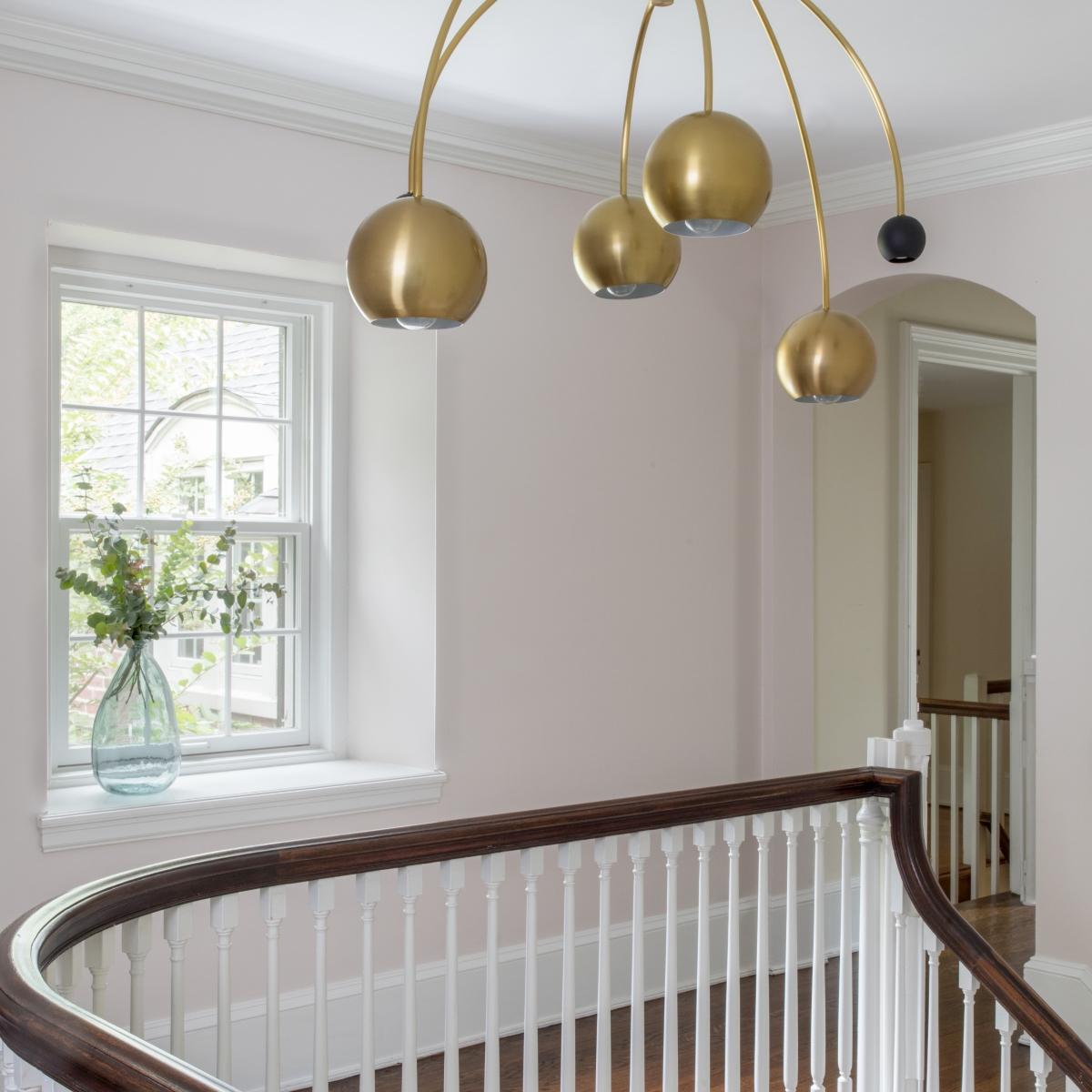 Willow 6 Lights Chandelier Aged Brass & Black finish - Bees Lighting