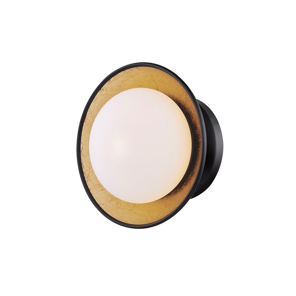 Cadence 7 in. LED Semi flush Mount Light Black & Gold finish - Bees Lighting