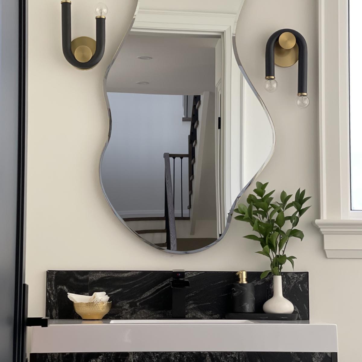 Whit 11 in. Wall Light Aged Brass & Black finish - Bees Lighting