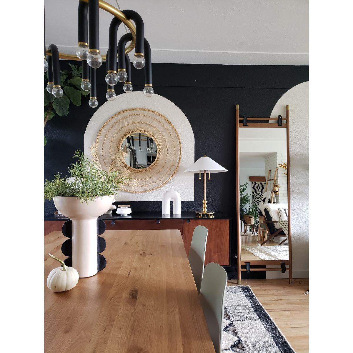 Whit 20 Lights Chandelier Aged Brass & Black finish - Bees Lighting