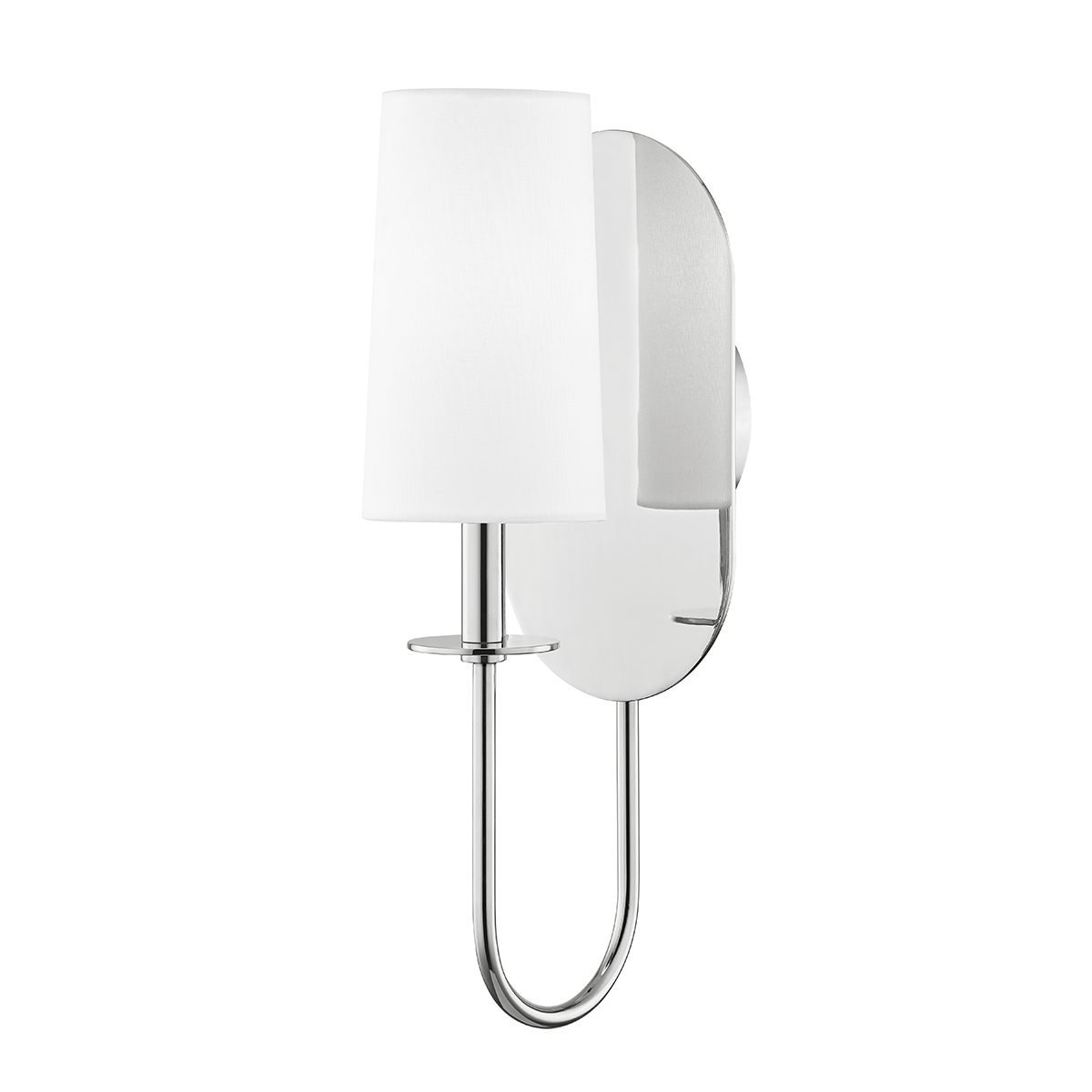 Lara 17 in. Armed Sconce Polished Nickel finish - Bees Lighting