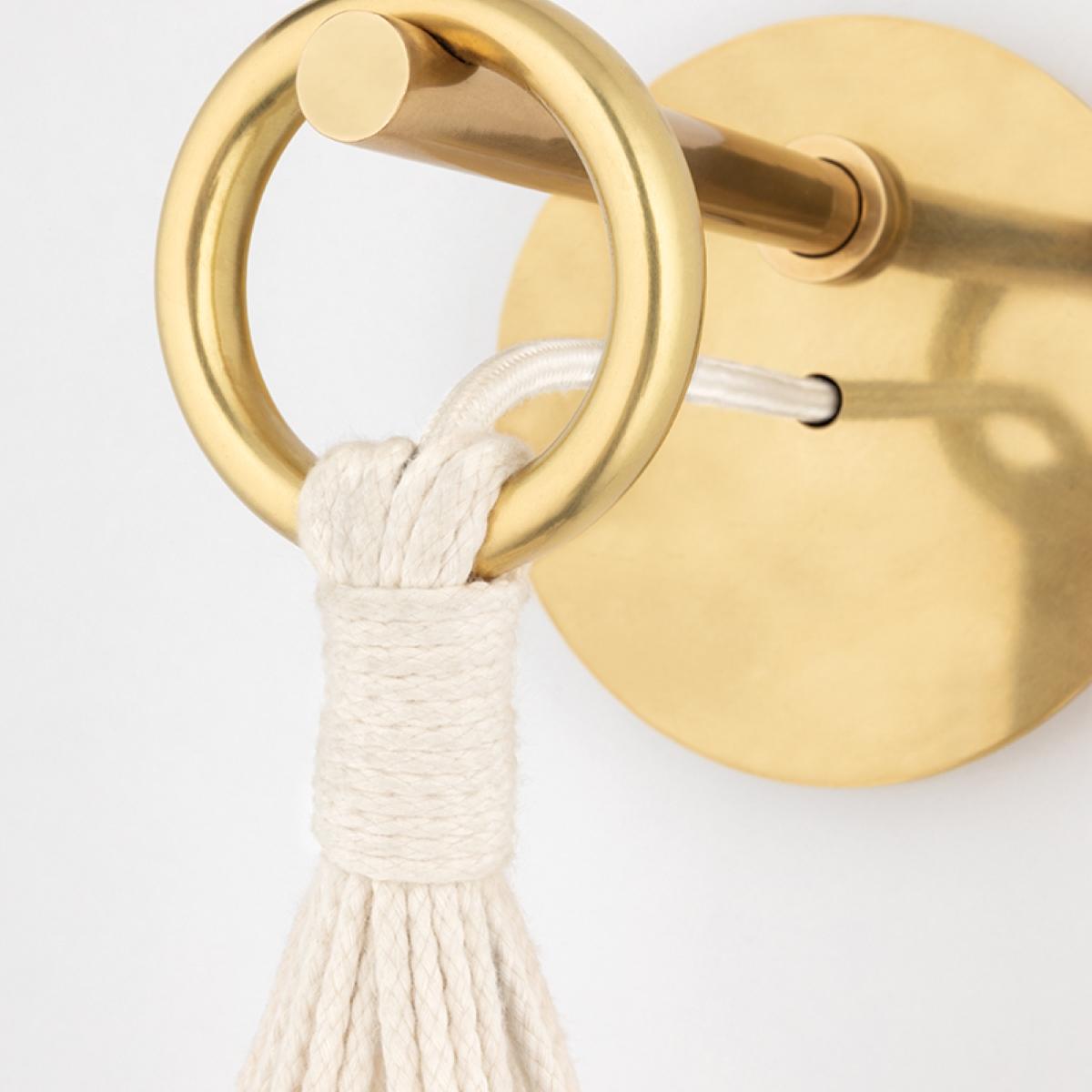 Tessa 23 in. Armed Sconce Aged Brass finish - Bees Lighting