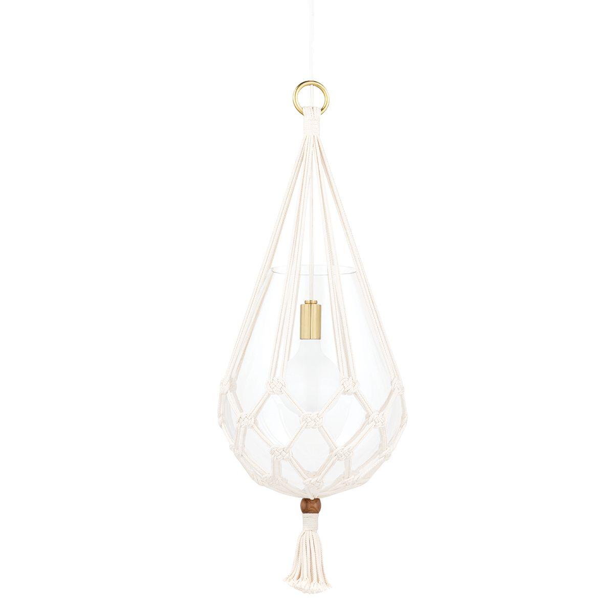 Tessa Pendant Light Aged Brass Finish - Bees Lighting
