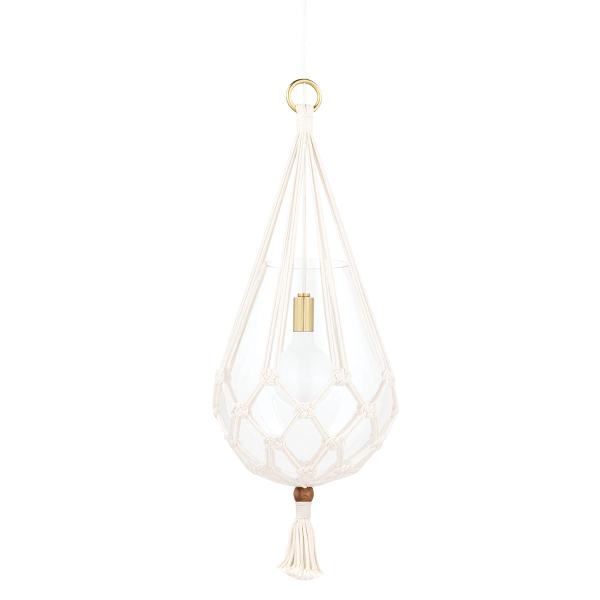 Tessa Pendant Light Aged Brass Finish - Bees Lighting