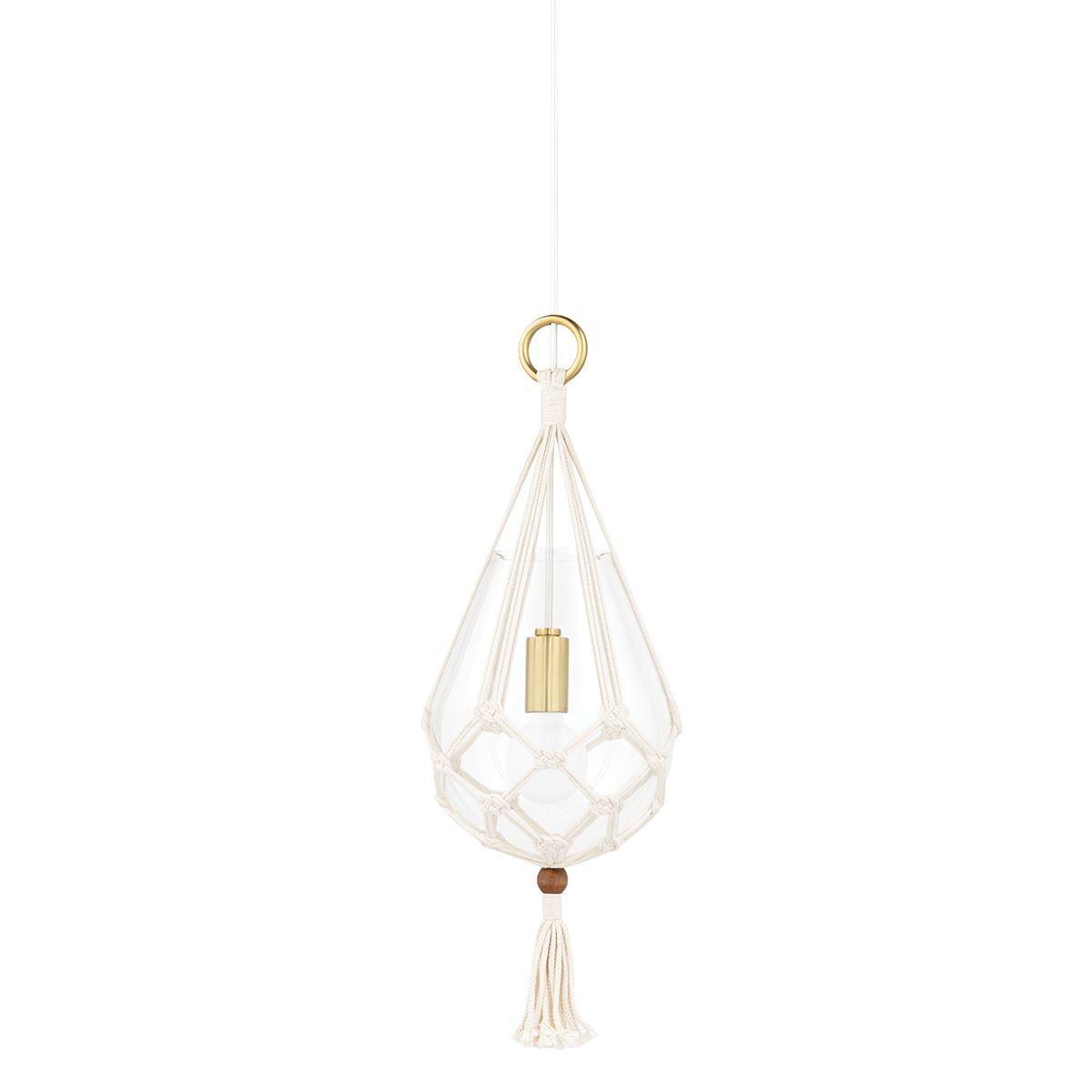 Tessa Pendant Light Aged Brass Finish - Bees Lighting