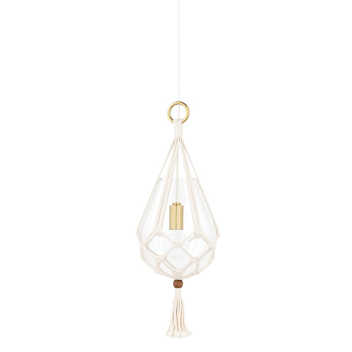 Tessa Pendant Light Aged Brass Finish - Bees Lighting