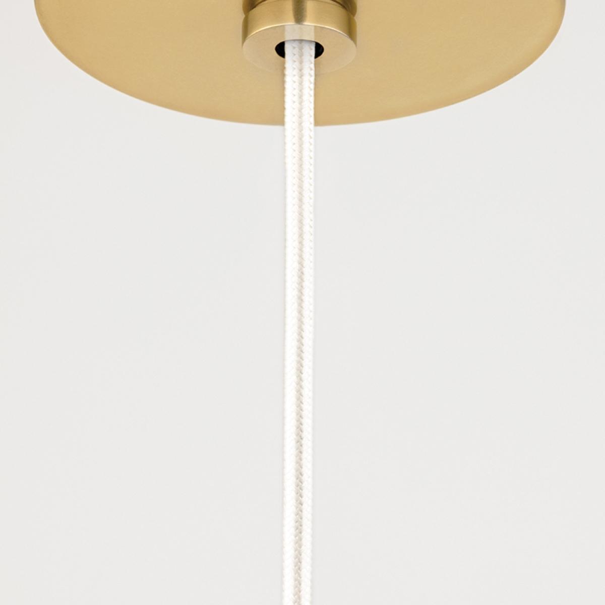 Tessa 10 in. Pendant Light Aged Brass Finish - Bees Lighting
