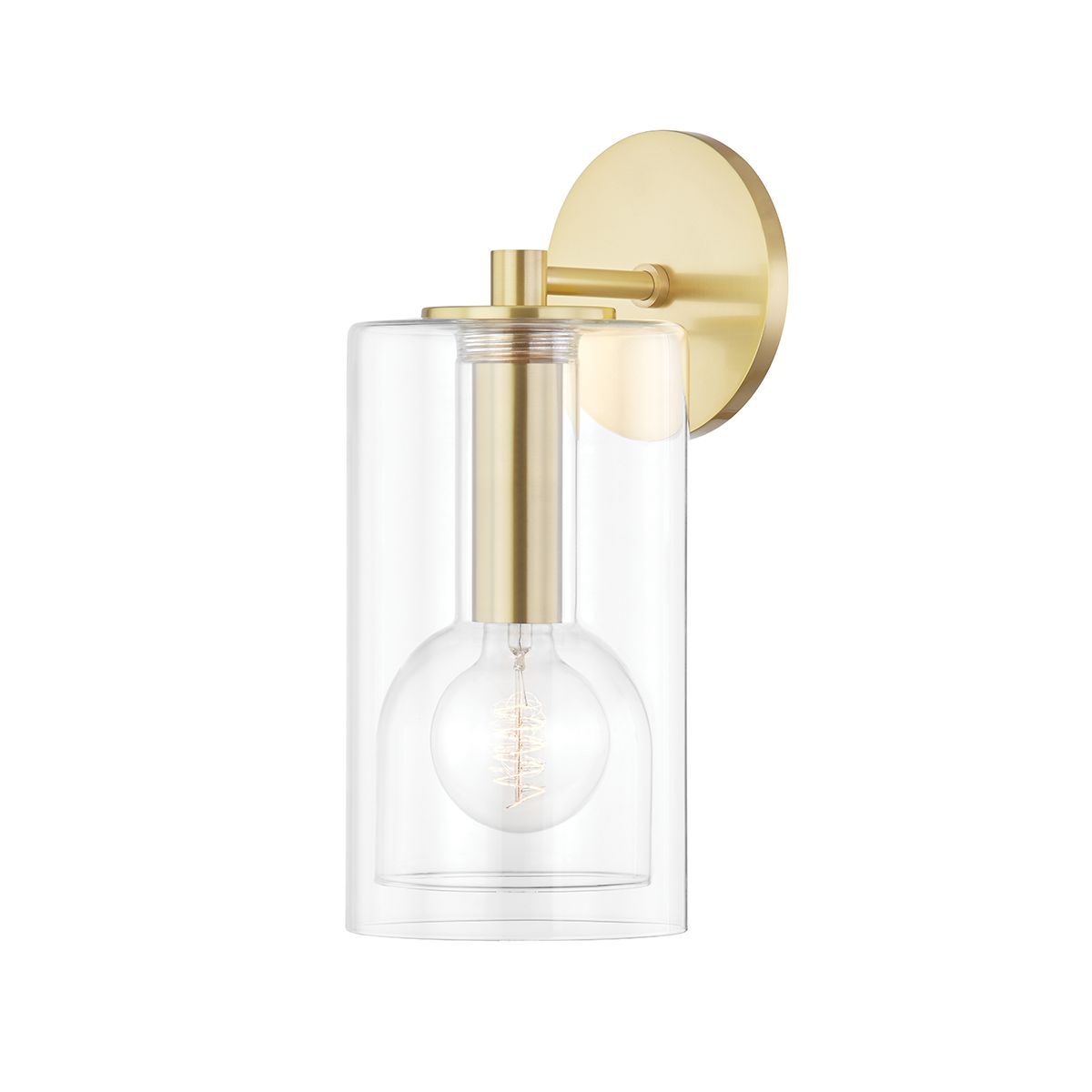 Belinda 14 in. Armed Sconce Brass finish - Bees Lighting
