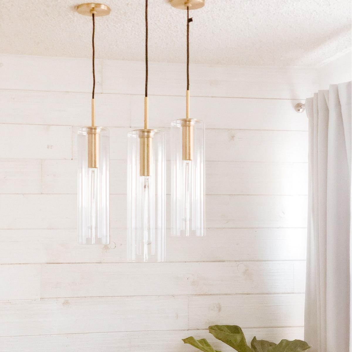 Belinda 5 in. Pendant Light Brass Finish - Bees Lighting