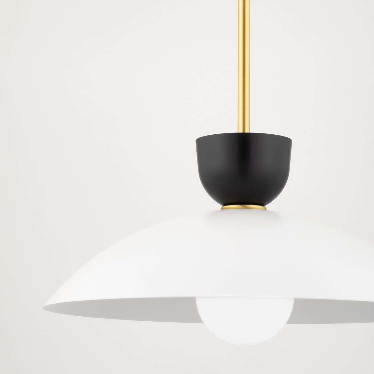 Whitley 20 in. Pendant Light Aged Brass Finish - Bees Lighting