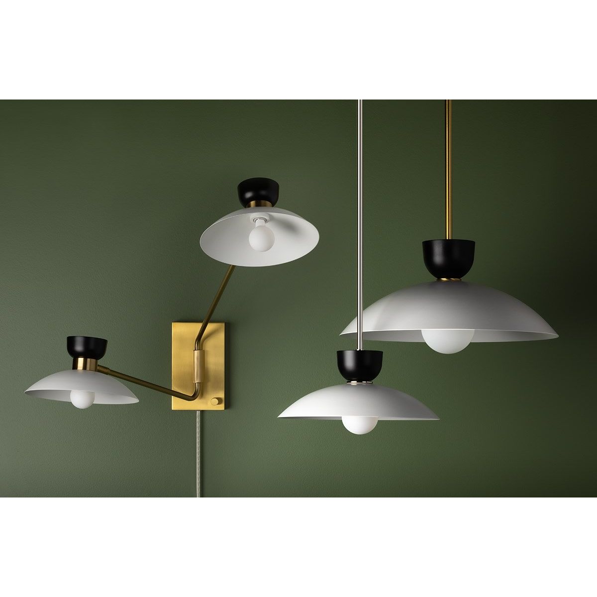 Whitley 20 in. Pendant Light Aged Brass Finish - Bees Lighting