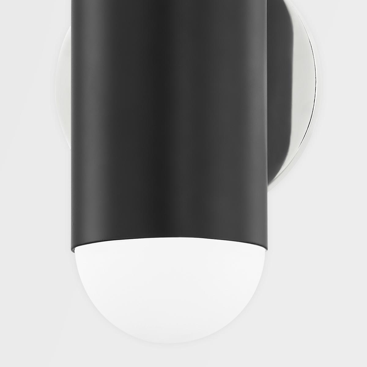 Kira 10 in. Wall Light Black & Nickel finish - Bees Lighting