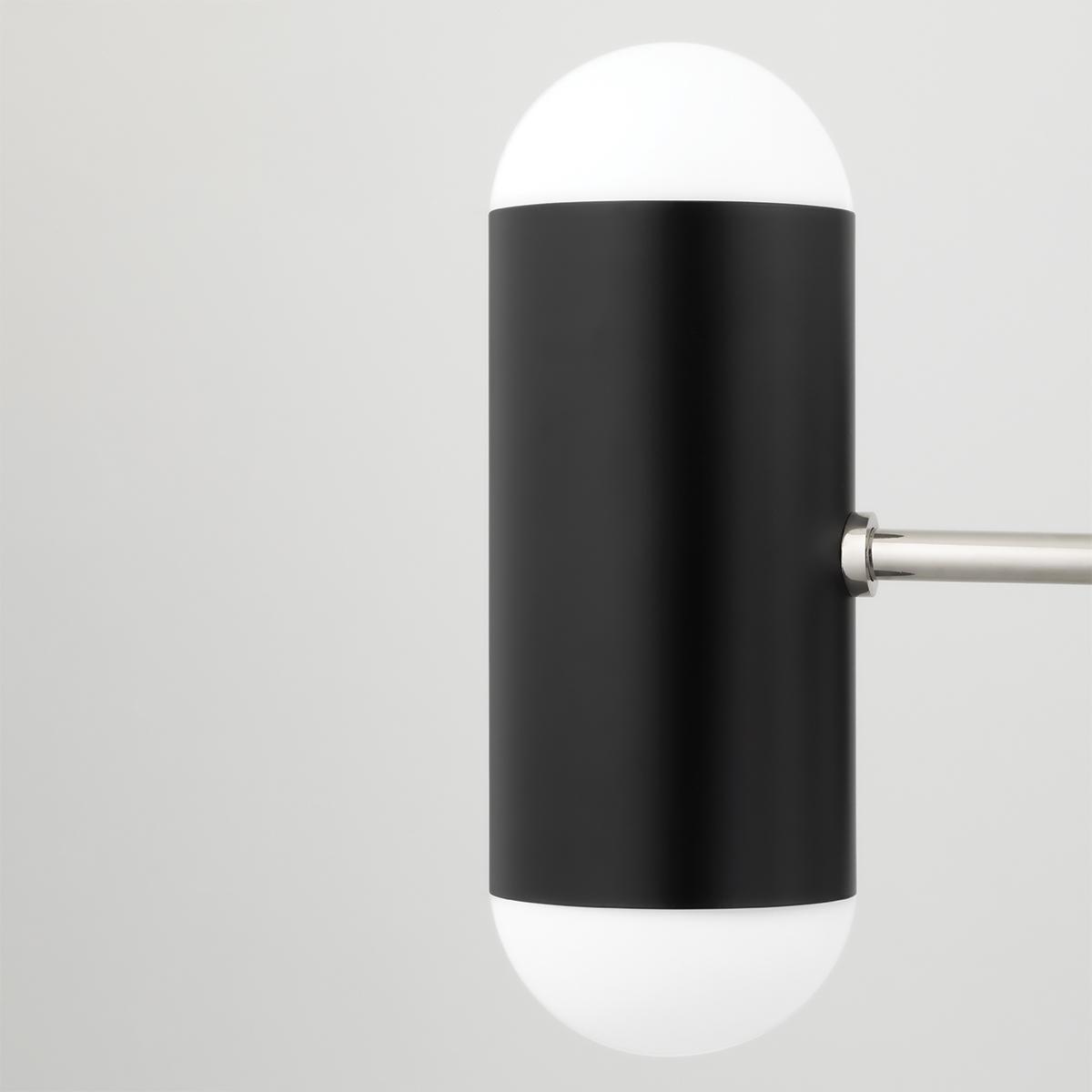 Kira 10 lights Chandelier Black & Nickel finish - Bees Lighting