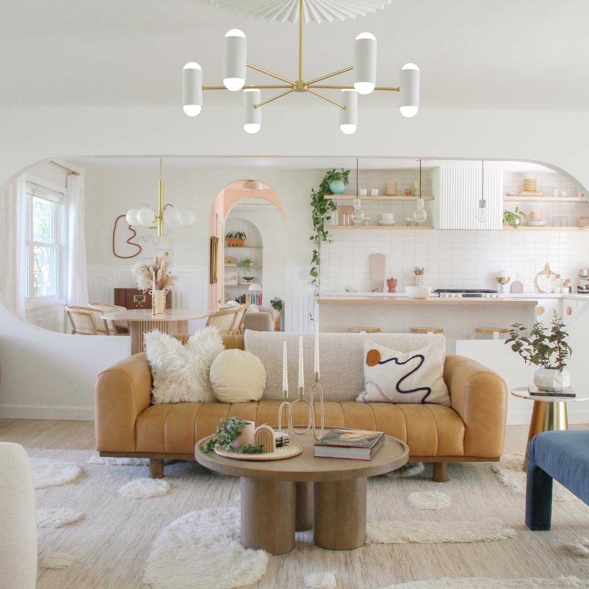 Kira 12 lights Chandelier White & Brass finish - Bees Lighting