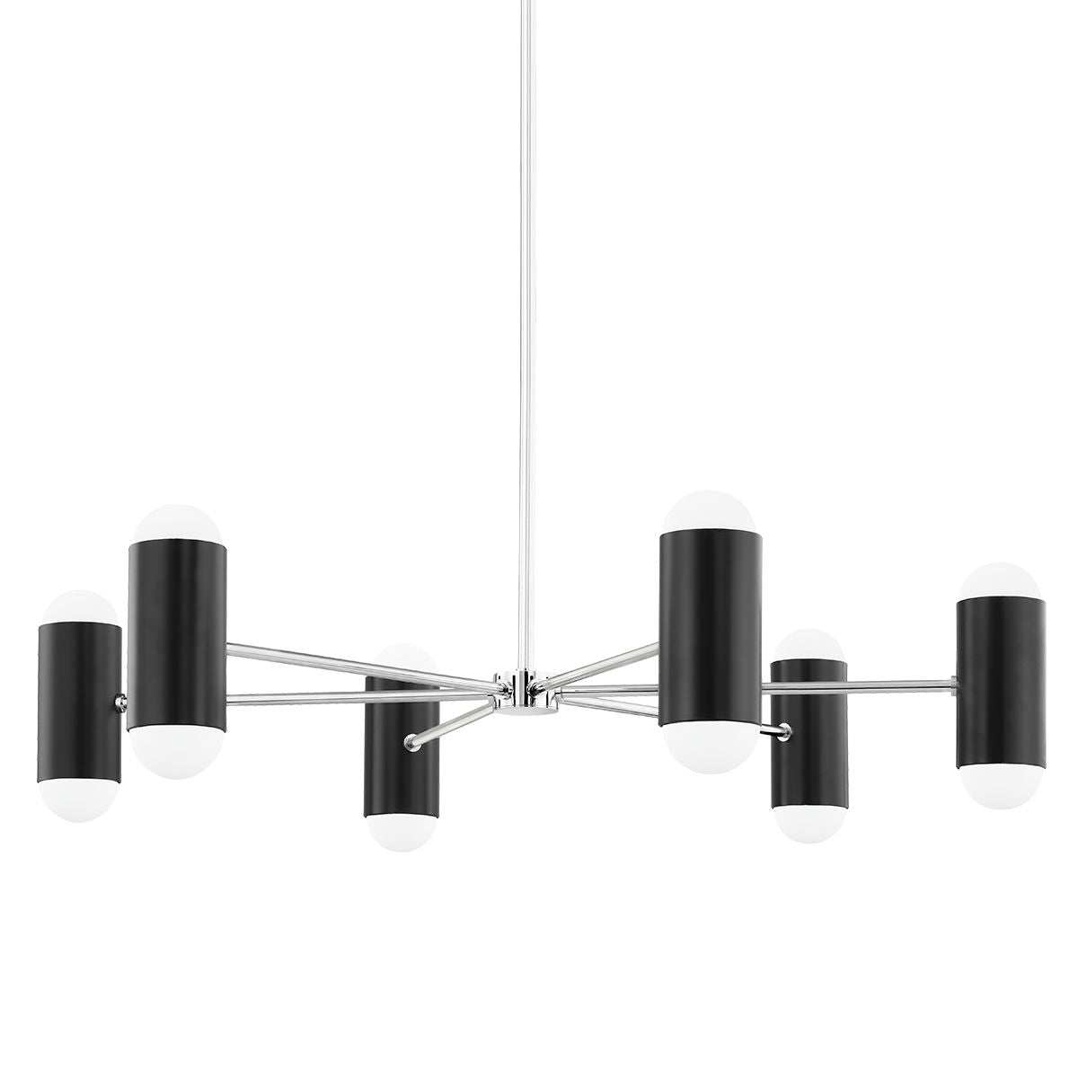 Kira 12 lights Chandelier Black & Nickel finish - Bees Lighting