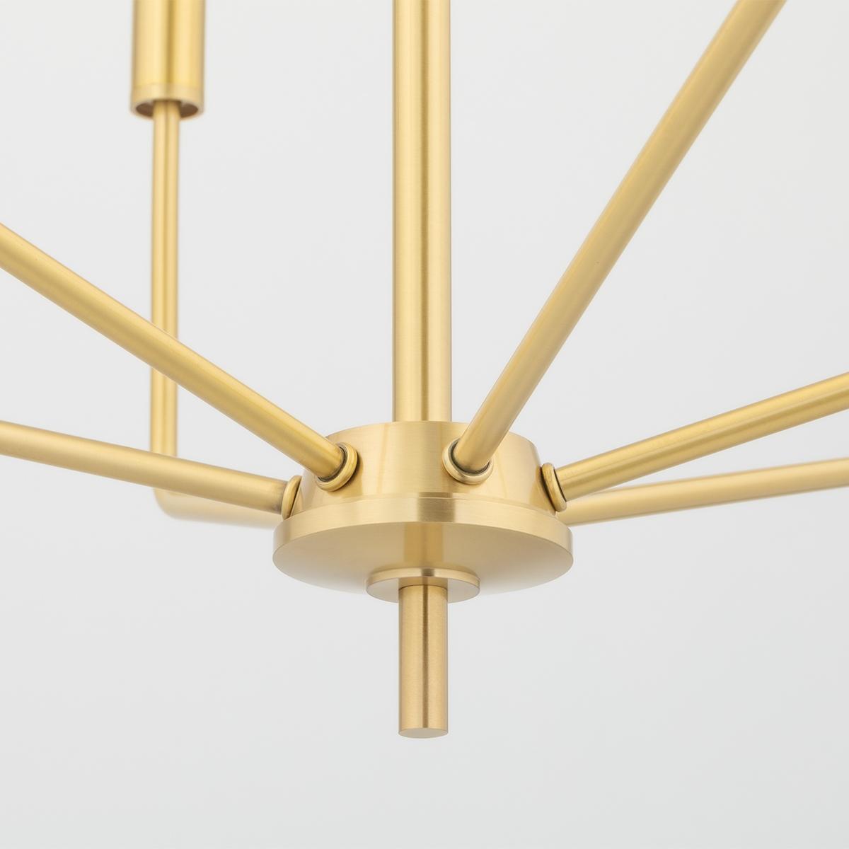 Bailey 6 Lights Chandelier Brass finish - Bees Lighting