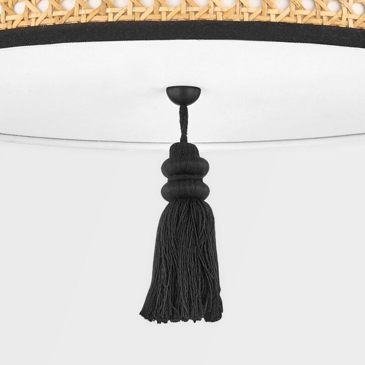 Dolores 15 in. 2 Lights Flush Mount Light Black Finish - Bees Lighting