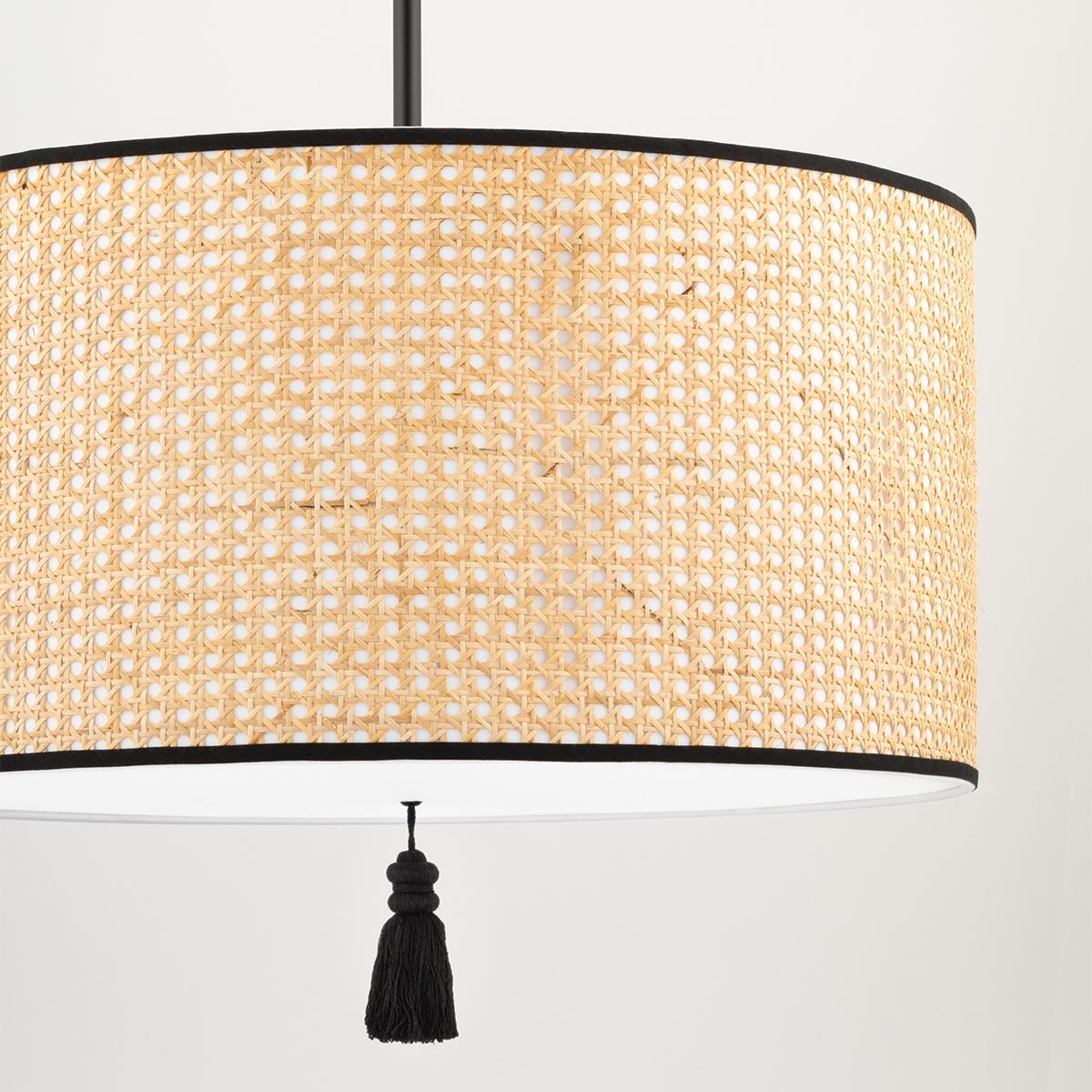 Dolores 24 in. 3 Lights Pendant Light Black Finish - Bees Lighting