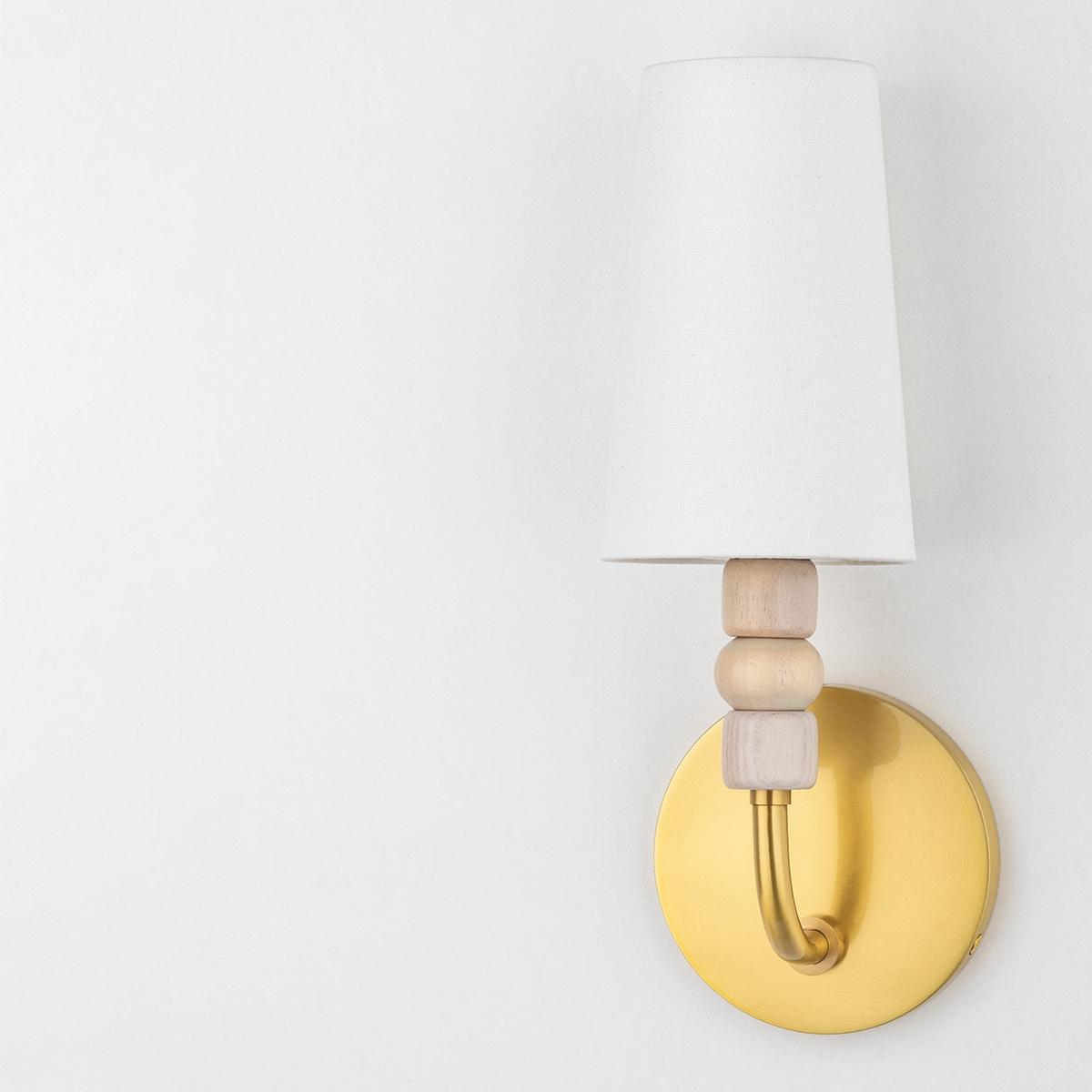Casey 13 in. Armed Sconce Brass finish - Bees Lighting