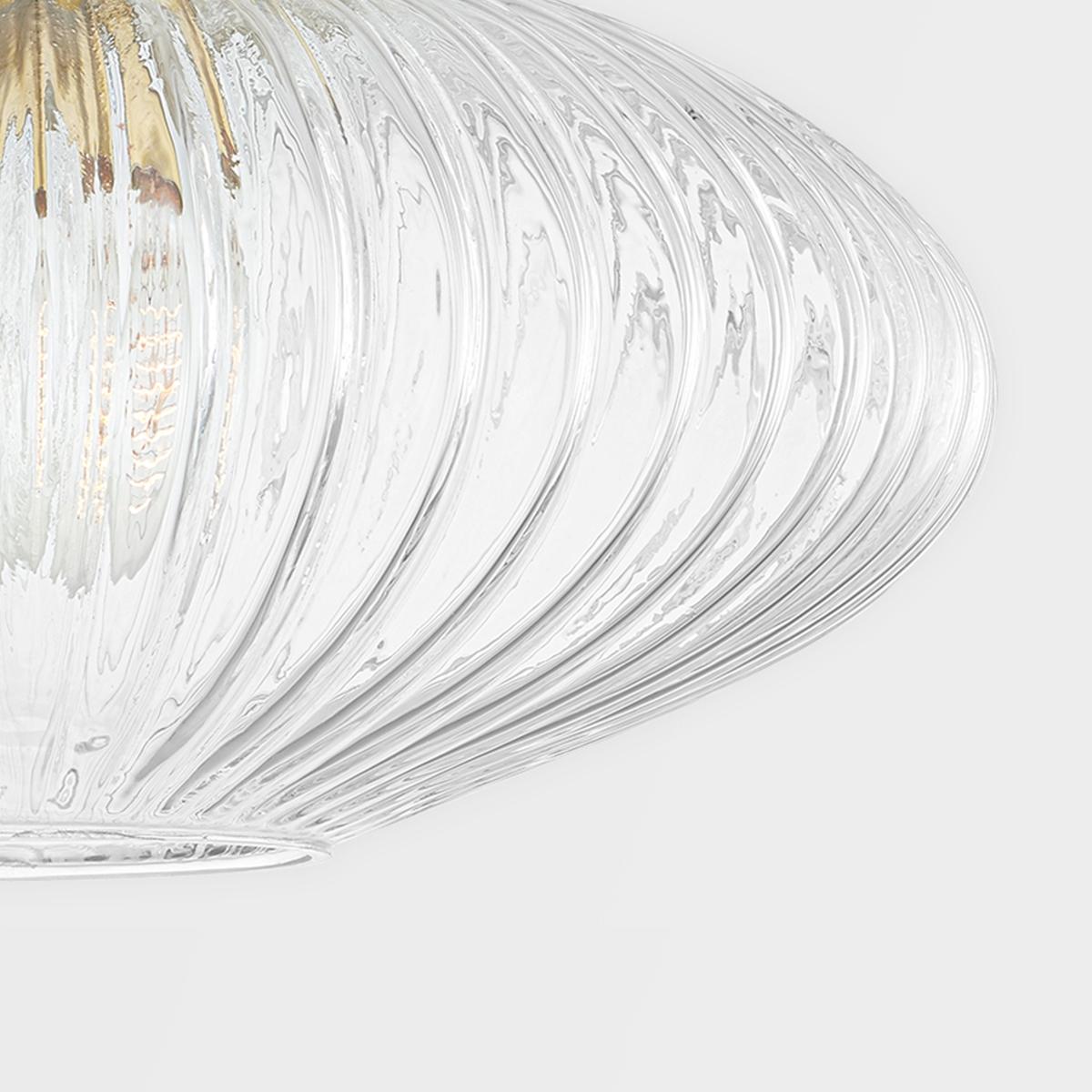 Reba 16 in. Flush Mount Light Aged Brass Finish - Bees Lighting
