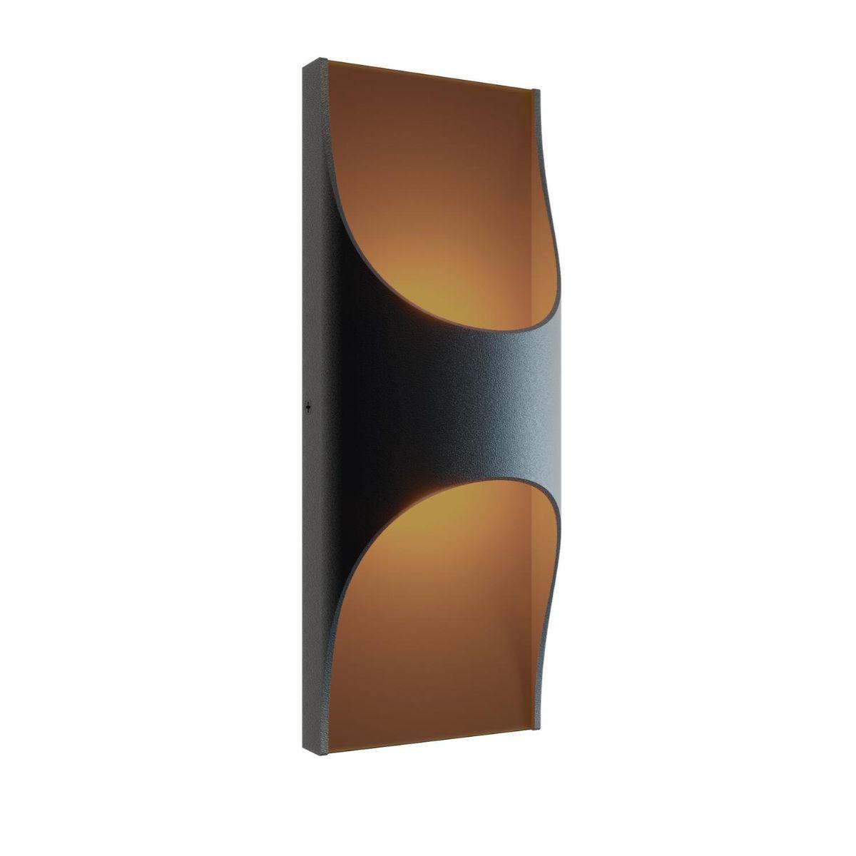 Harrison 12 in. LED Outdoor Wall Sconce Black Finish 3000K